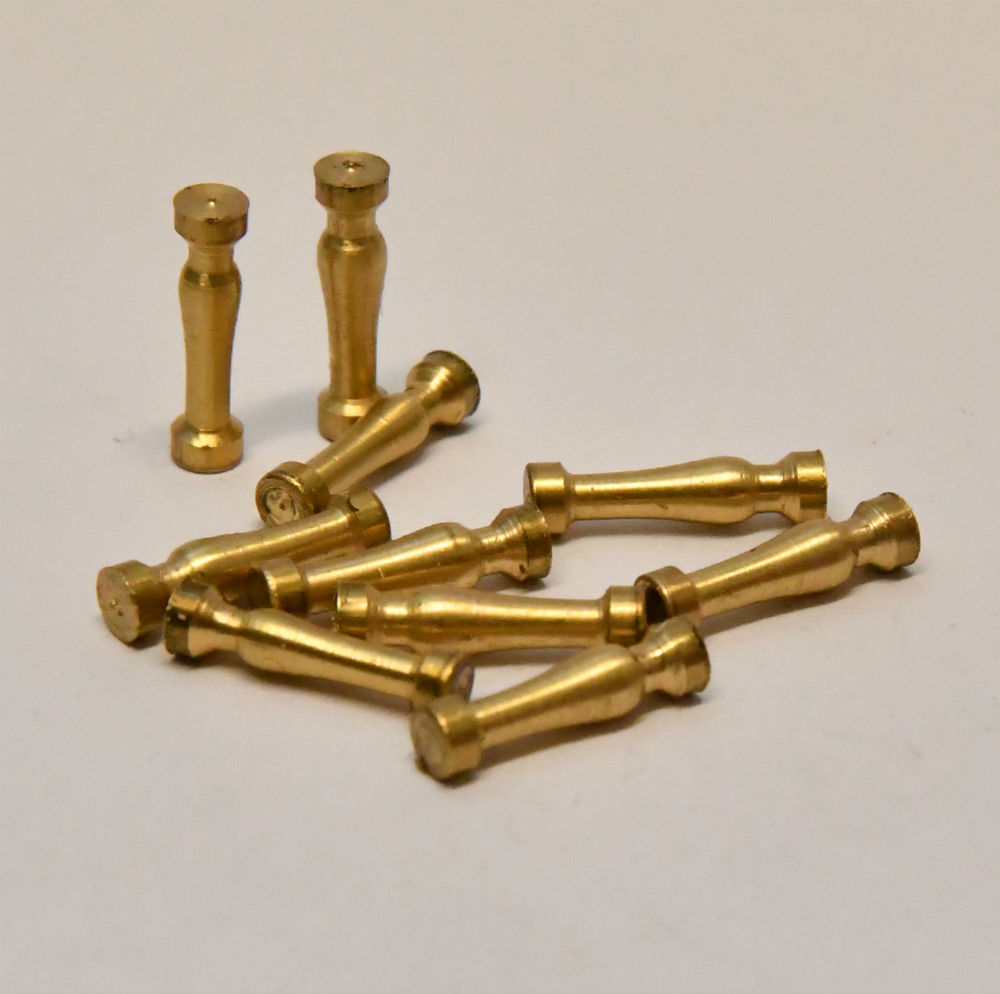 Model Boat Ship brass stanchions columns posts