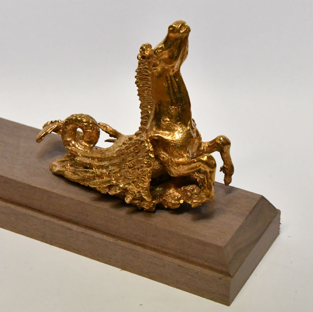 Cast metal Model Boat Ship Stands Brass pegasus