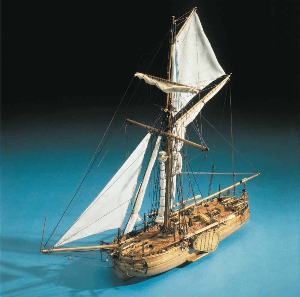 wood model ship boat kit Dutch gun boat