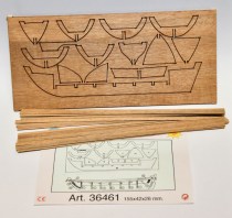 Model Boat Ship Rope Lifeboats wood