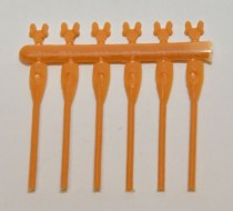 Model Boat fitting Plastic oar set