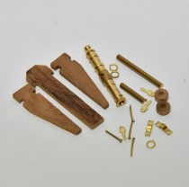 Model Boat fitting Brass gun with cannon