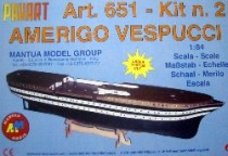 wood model ship boat kit Amerigo vespucci 651