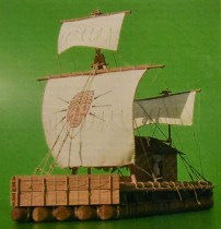 wood model ship boat kit Kon Tiki