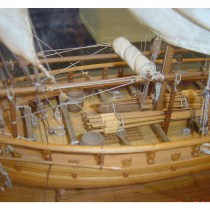 wood model ship boat kit Lancia Armata gun boat