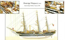 wood model ship boat kit Amerigo vespucci 741