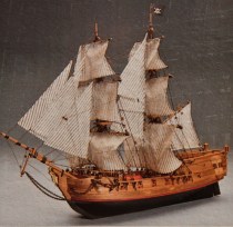 wood model ship boat kit Black Falcon