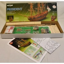 wood model ship boat kit HMS President