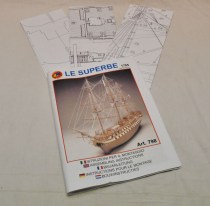 wood model ship boat kit Le Superbe