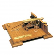 wood model weapon kit french naval gun